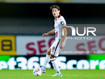 Samuele Ricci of Torino FC during the Serie A Enilive match between Hellas Verona and Torino FC at Stadio Marcantonio Bentegodi on September...