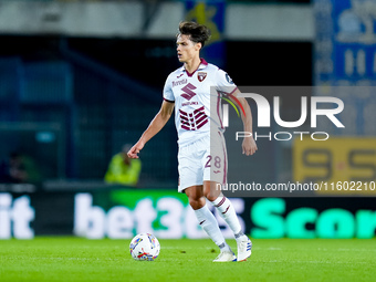 Samuele Ricci of Torino FC during the Serie A Enilive match between Hellas Verona and Torino FC at Stadio Marcantonio Bentegodi on September...