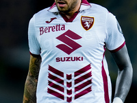 Close up of Away shirt of Torino FC during the Serie A Enilive match between Hellas Verona and Torino FC at Stadio Marcantonio Bentegodi on...