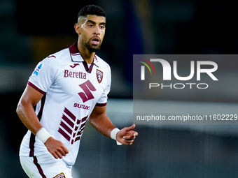 Adam Masina of Torino FC looks on during the Serie A Enilive match between Hellas Verona and Torino FC at Stadio Marcantonio Bentegodi on Se...