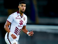 Adam Masina of Torino FC looks on during the Serie A Enilive match between Hellas Verona and Torino FC at Stadio Marcantonio Bentegodi on Se...