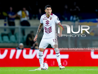 Guillermo Maripan of Torino FC during the Serie A Enilive match between Hellas Verona and Torino FC at Stadio Marcantonio Bentegodi on Septe...