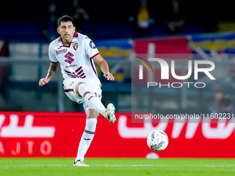 Guillermo Maripan of Torino FC during the Serie A Enilive match between Hellas Verona and Torino FC at Stadio Marcantonio Bentegodi on Septe...