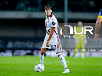 Samuele Ricci of Torino FC during the Serie A Enilive match between Hellas Verona and Torino FC at Stadio Marcantonio Bentegodi on September...