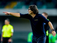 Paolo Vanoli head coach of Torino FC gestures during the Serie A Enilive match between Hellas Verona and Torino FC at Stadio Marcantonio Ben...