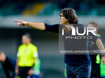 Paolo Vanoli head coach of Torino FC gestures during the Serie A Enilive match between Hellas Verona and Torino FC at Stadio Marcantonio Ben...