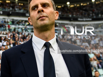 Thiago Motta is the head coach of Juventus during the Serie A match between Juventus and Napoli at Allianz Stadium in Turin, Italy, on Septe...