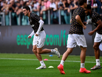 Dusan Vlahovic of Juventus during the Serie A match between Juventus and Napoli at Allianz Stadium in Turin, Italy, on September 21, 2024. (