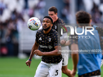 Gleison Bremer of Juventus during the Serie A match between Juventus and Napoli at Allianz Stadium in Turin, Italy, on September 21, 2024. (