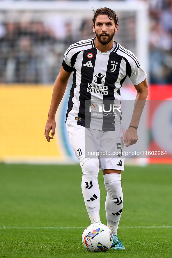 Manuel Locatelli of Juventus during the Serie A match between Juventus and Napoli at Allianz Stadium in Turin, Italy, on September 21, 2024....