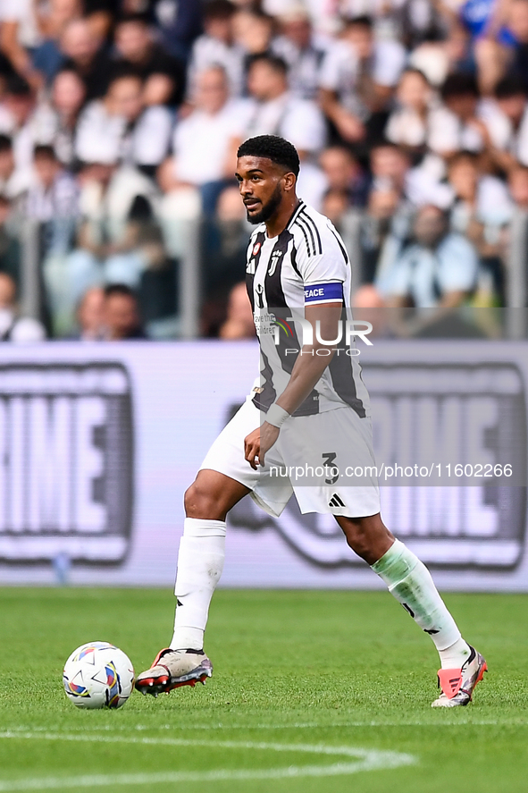 Gleison Bremer of Juventus during the Serie A match between Juventus and Napoli at Allianz Stadium in Turin, Italy, on September 21, 2024. 