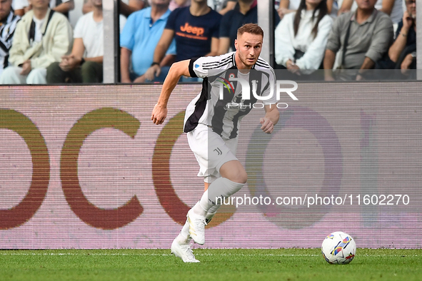 Teun Koopmeiners of Juventus during the Serie A match between Juventus and Napoli at Allianz Stadium in Turin, Italy, on September 21, 2024....