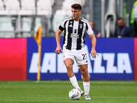 Andrea Cambiaso of Juventus during the Serie A match between Juventus and Napoli at Allianz Stadium in Turin, Italy, on September 21, 2024....