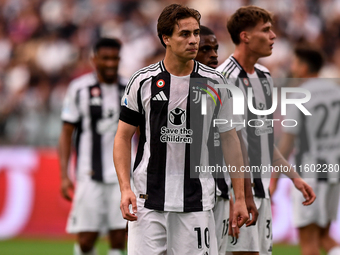 Kenan Yildiz of Juventus during the Serie A match between Juventus and Napoli at Allianz Stadium in Turin, Italy, on September 21, 2024. (