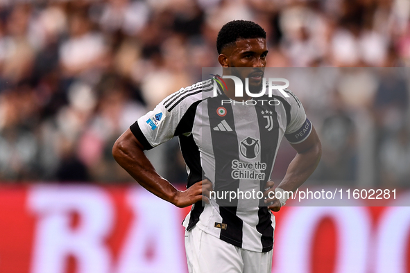 Gleison Bremer of Juventus during the Serie A match between Juventus and Napoli at Allianz Stadium in Turin, Italy, on September 21, 2024. 