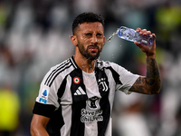 Nicolas Gonzalez of Juventus drinks during the Serie A match between Juventus and Napoli at Allianz Stadium in Turin, Italy, on September 21...