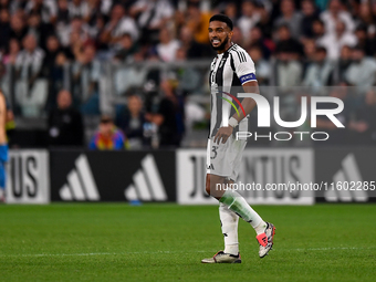 Gleison Bremer of Juventus during the Serie A match between Juventus and Napoli at Allianz Stadium in Turin, Italy, on September 21, 2024. (