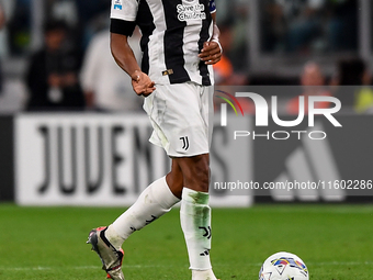 Gleison Bremer of Juventus during the Serie A match between Juventus and Napoli at Allianz Stadium in Turin, Italy, on September 21, 2024. (