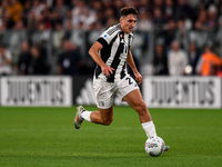 Andrea Cambiaso of Juventus during the Serie A match between Juventus and Napoli at Allianz Stadium in Turin, Italy, on September 21, 2024....