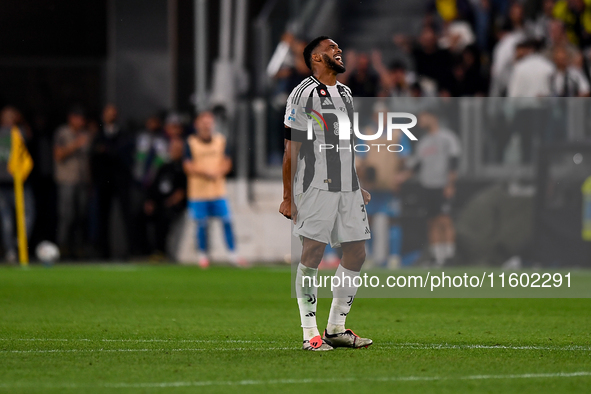 Gleison Bremer of Juventus reacts during the Serie A match between Juventus and Napoli at Allianz Stadium in Turin, Italy, on September 21,...