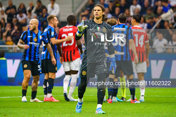 Yann Sommer during the match between FC Internazionale and AC Milan in Serie A at Giuseppe Meazza Stadium in Milan, Italy, on September 22,...