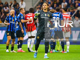 Yann Sommer during the match between FC Internazionale and AC Milan in Serie A at Giuseppe Meazza Stadium in Milan, Italy, on September 22,...