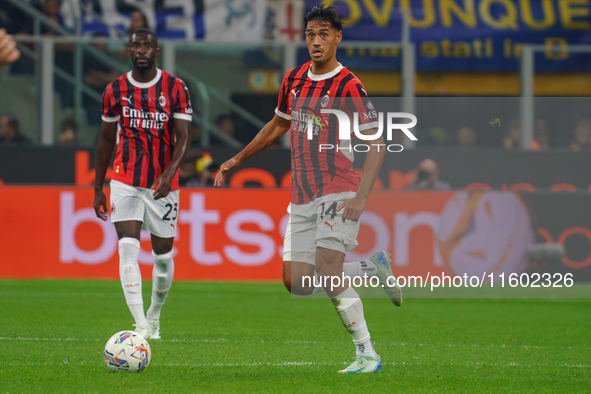 Tijjani Reijnders during FC Internazionale against AC Milan, Serie A, at Giuseppe Meazza Stadium in Milan, Italy, on September 22, 2024. 