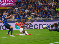 Rafael Leao during FC Internazionale against AC Milan, Serie A, at Giuseppe Meazza Stadium in Milan, Italy, on September 22, 2024. (