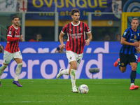 Matteo Gabbia during the match between FC Internazionale and AC Milan in Serie A at Giuseppe Meazza Stadium in Milan, Italy, on September 22...