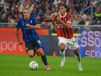 Tijjani Reijnders during FC Internazionale against AC Milan, Serie A, at Giuseppe Meazza Stadium in Milan, Italy, on September 22, 2024. (