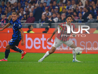 Tijjani Reijnders during FC Internazionale against AC Milan, Serie A, at Giuseppe Meazza Stadium in Milan, Italy, on September 22, 2024. (