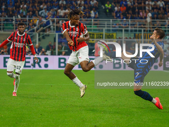 Samuel Chukwueze during the match between FC Internazionale and AC Milan in Serie A at Giuseppe Meazza Stadium in Milan, Italy, on September...