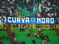 Supporters of FC Inter during the match between FC Internazionale and AC Milan in Serie A at Giuseppe Meazza Stadium in Milan, Italy, on Sep...