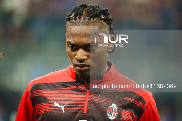 Rafael Leao during FC Internazionale against AC Milan, Serie A, at Giuseppe Meazza Stadium in Milan, Italy, on September 22, 2024. 