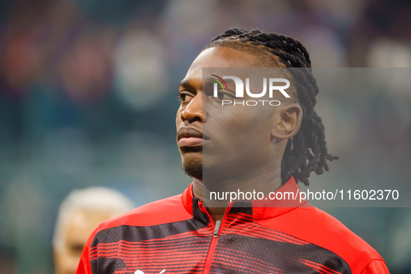 Rafael Leao during FC Internazionale against AC Milan, Serie A, at Giuseppe Meazza Stadium in Milan, Italy, on September 22, 2024. 