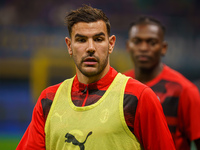 Theo Hernandez during the match between FC Internazionale and AC Milan in Serie A at Giuseppe Meazza Stadium in Milan, Italy, on September 2...