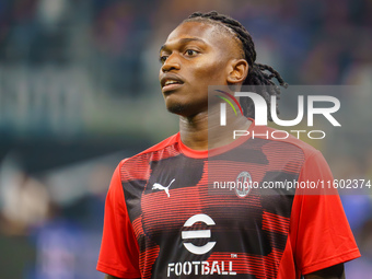 Rafael Leao during FC Internazionale against AC Milan, Serie A, at Giuseppe Meazza Stadium in Milan, Italy, on September 22, 2024. (