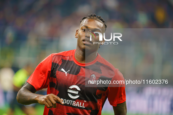 Rafael Leao during FC Internazionale against AC Milan, Serie A, at Giuseppe Meazza Stadium in Milan, Italy, on September 22, 2024. 