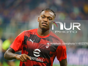 Rafael Leao during FC Internazionale against AC Milan, Serie A, at Giuseppe Meazza Stadium in Milan, Italy, on September 22, 2024. (