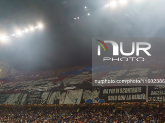 San Siro Stadium during FC Internazionale against AC Milan, Serie A, at Giuseppe Meazza Stadium in Milan, Italy, on September 22, 2024. (