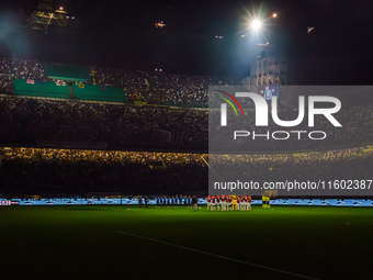 San Siro Stadium during FC Internazionale against AC Milan, Serie A, at Giuseppe Meazza Stadium in Milan, Italy, on September 22, 2024. (