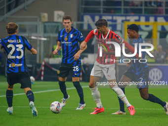 Alvaro Morata during FC Internazionale against AC Milan, Serie A, at Giuseppe Meazza Stadium in Milan, Italy, on September 22, 2024. (