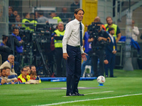 Simone Inzaghi, Head Coach of FC Inter, during the match between FC Internazionale and AC Milan, Serie A, at Giuseppe Meazza Stadium in Mila...