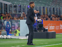 Paulo Fonseca is the head coach of AC Milan during the match between FC Internazionale and AC Milan in Serie A at Giuseppe Meazza Stadium in...