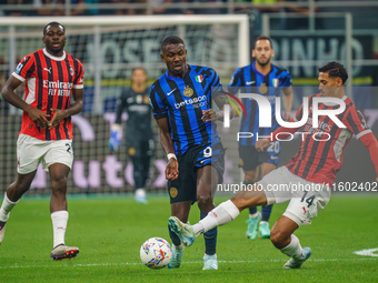 Tijjani Reijnders during FC Internazionale against AC Milan, Serie A, at Giuseppe Meazza Stadium in Milan, Italy, on September 22, 2024. (