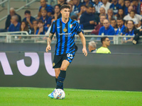 Alessandro Bastoni during FC Internazionale against AC Milan, Serie A, at Giuseppe Meazza Stadium in Milan, Italy, on September 22, 2024. (