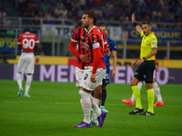 Theo Hernandez during the match between FC Internazionale and AC Milan in Serie A at Giuseppe Meazza Stadium in Milan, Italy, on September 2...