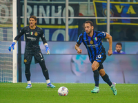 Hakan Calhanoglu during FC Internazionale against AC Milan, Serie A, at Giuseppe Meazza Stadium in Milan, Italy, on September 22, 2024. (