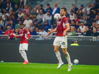 Matteo Gabbia during the match between FC Internazionale and AC Milan in Serie A at Giuseppe Meazza Stadium in Milan, Italy, on September 22...