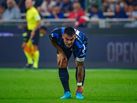 Lautaro Martinez during the match between FC Internazionale and AC Milan in Serie A at Giuseppe Meazza Stadium in Milan, Italy, on September...